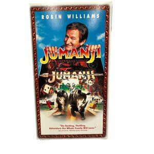 Jumanji VHS 1995 Movie Starring Robin Williams Classic Adventure Comedy PG